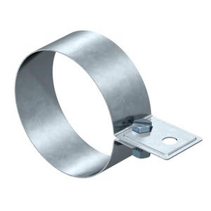 Rohrschelle für Blitzschutz - 301 DIN-80, Regenrohrschelle 80mm Stahl bandverzinkt - 5350085