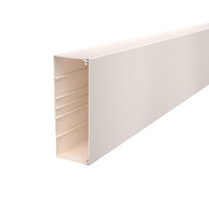 Leitungsführungskanal - WDK80210CW, Wand- und Deckenkanal mit Bodenlochung 80x210x2000 Polyvinylchlorid cremeweiß RAL 9001 - 6026206