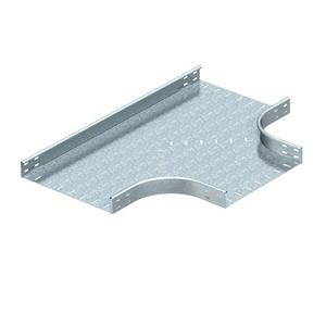 T-Stück für Kabelrinne - RT 650 FS, T-Abzweigstück horizontal, runde Bauform 60x500 Stahl bandverzinkt - 7003412
