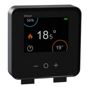 Bussystem-Raumtemperaturregler - CCTFR6401, Wiser, Raumthermostat mit Touch-Display, schwarz - CCTFR6401