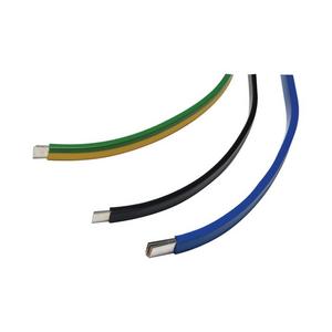 Verdrahtungsband - CU-BAND6X9X0,8-GNYE, Kupferband, verzinnt, 160A, 6x9x0,8mm, grün/gelb - 081367