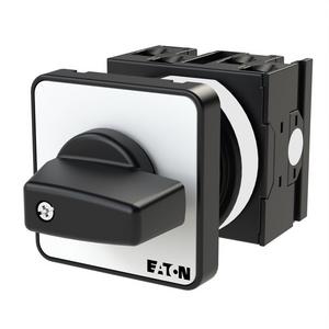 Steuerschalter - T0-2-15432/E, Umschalter, T0, 20 A, Einbau, 2 Baueinheit(en), Kontakte: 4, 45 °, rastend, mit 0-Stellung, HAND-0-AUTO, Designnummer 15432 - 034110