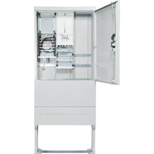 Zähler-Komplettschrank - ZAS207BD15A, Zähleranschlusssäule 207, univers Z, 1 ZP, 3-Punkt, 5-pol, Leerfeld, Basis, APZ - ZAS207BD15A