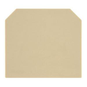 Abschluss- und Zwischenplatte für Reihenklemme - AP AST1+5, Abschlussplatte (Klemmen), beige, Höhe: 58 mm, Breite: 1.5 mm, V-2, PA 66 - 0266460000