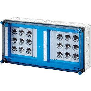 Sicherungskasten - Mi 3465, Mi-Sicherungsgehäuse, 6x3x63A, DIII, E33 auf Sammelschiene 630 A, 5polig - 2000718