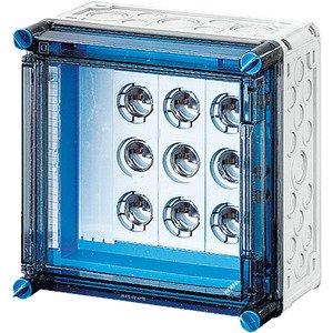 Sicherungskasten - Mi 3262, Mi-Sicherungsgehäuse, 3x3x63A, DIII, E33 a. Sammelsch.630A, 5polig, Scharnierd. - 2000716