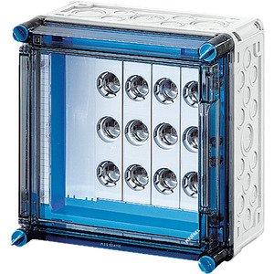 Sicherungskasten - Mi 3222, Mi-Sicherungsgehäuse, 4x3x25A, DII, E27 a. Sammelsch.630A, 5polig, Scharnierd. - 2000710