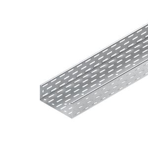 Kabelrinne - RL 85.200 F, Kabelrinne, 85x200x3000 mm, t=1,0 mm, gelocht, Stahl, feuerverzinkt DIN EN ISO 1461, inkl. Zubehör - 4013339234202
