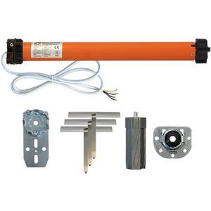 Rohrmotor - 110030-SET, Mechanisches Rollladenantriebs-Set, 30Nm, 15 U/min., bis 7qm, 230V, inkl. Motorlager - 110030-SET