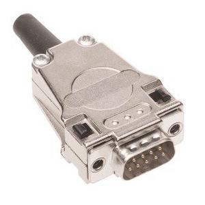 D-Sub-Haube - 09670090322, D Sub top entry metal hood 9 poles with - 09670090322