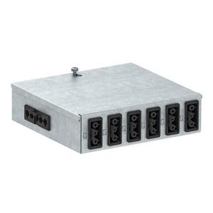 Doppelbodenverteiler - UVS-6S2SA, Unterflurverteiler mit Steckanschluss 160x150x48 Stahl - 6108012