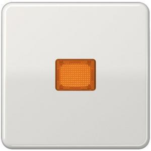 Abdeckung/Bedienelement für Installationsschalterprogramme - CD 590 KOBF LG, Wippe 1fach, mit Lichtaustrittsfenster, Thermoplast, Serie CD, lichtgrau - CD590KOBFLG