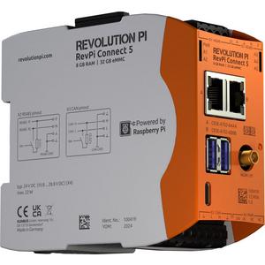 Industrie-PC - RevPi Connect 5 32 GB 4 GB WLAN RS485, IIoT & Automatisierung advanced - RevPi Basismodul powered by Raspberry Pi CM 5 / zahlreiche Varianten, ideal für hoch performante Anwendungen, verbi - PR100413
