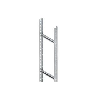Kabelleiter - STM 60.406/6 F =6m, Steigetrasse, 60x400x6000 mm, Sprossenabstand 600 mm, 1,75 kN, t=2 mm, Stahl, feuerverzinkt DIN EN ISO 1461 - 4013339586905