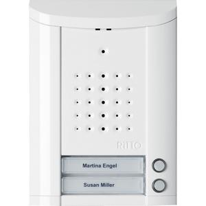 Türstation für Türkommunikation - 1840270, Entravox Türstation Audio, 2 WE, Audio, weiß lackiert - 1840270