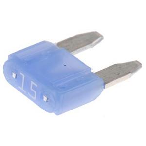 Zylindrische Sicherung - 0297015.WXNV, Littelfuse Klinge Kfz Sicherung, Mini, blau, 15A, 32V dc - 7874114