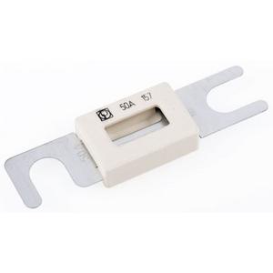 Zylindrische Sicherung - 157.5701.5501, Littelfuse Kfz Sicherung, Grau, Weiß, 50A 82 x 10.5 x 22mm, 80V dc - 2260844