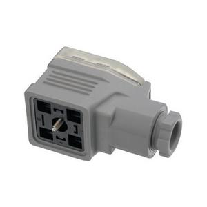 Ventilstecker (feldkonfektionierbar) - GDME 2011 GREY, Hirschmann GDME 2011  Ventilsteckverbinder DIN 43650 Buchse 2 + PE / 250 V - 527444