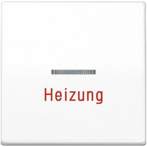 Abdeckung/Bedienelement für Installationsschalterprogramme - AS 591 HBF WW, Wippe 1fach, Aufschrift Heizung, mit Kalotte, Thermoplast, Serie AS, alpinweiß - AS591HBFWW