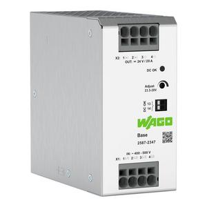 Gleichstromversorgung - 2587-2347, Primär getaktete Stromversorgung, Base, 3-phasig, DC 24 V, 20 A - 2587-2347