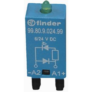 Baustein für Schutzbeschaltung - 99.80.9.024.99, EMV-Modul, LED + Freilaufdiode - 9980902499