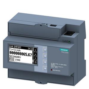 Elektrizitätszähler - 7KM2200-2EA30-1JA1, SENTRON Messgerät 7KM PAC2200, 3-phasig, 5 A, Hutschiene, Modbus TCP, MID - 7KM22002EA301JA1