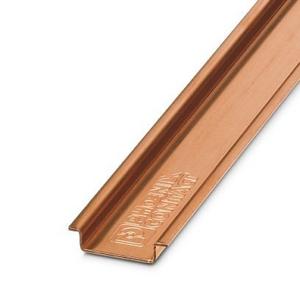 Tragschiene für elektrische/industrielle Betriebsmittel - NS 35/ 7,5 CU UNPERF 2000MM-VPE 10, Tragschiene ungelocht  2000MM - 0801762