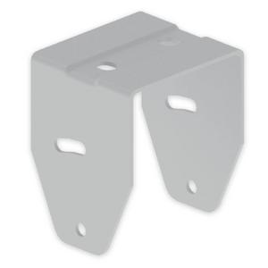 Befestigungselement für Stiel/Profilschiene - U-Steckverbindung gelocht lichtgrau Epox.Stahl, Unex U-Steckverbindung gelocht aus Epoxy Stahl - 66980