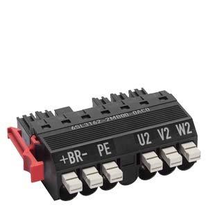 Zubehör/Ersatzteile für Frequenzregler - 6SL31622MB000AC0, SINAMICS S120 Leistungsstecker C-/D-Typ mit Push-In Anschluss für Motor Modules 3-30A Bauform booksize - 6SL31622MB000AC0