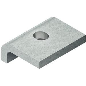 Befestigungselement für Stiel/Profilschiene - HSKS 30, Profilklemme, schwer, Höhe 30 mm, mit Befestigungslochung 13x15 mm, Stahl, feuerverzinkt DIN EN ISO 1461 - 4013339196463