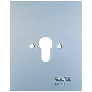 Abdeckung/Bedienelement für Installationsschalterprogramme - 6.28 WU G, Metall-Abdeckung 125 x 100 mm, WG 800, Alu matt - 6.28WUG