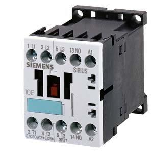 Siemens 3RT2017-1BB41 Schütz – 3 Schließer, 5.5 KW, 24 V DC, Mit Hilfskontakt