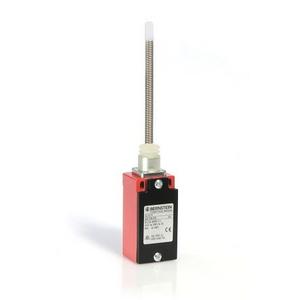 Einzelpositionsschalter - GC-SU1 FF, Positionsschalter Metall, 1 Öffner/1 Schließer, Sprungsystem Kabeleinführung M20 x 1,5, mit Federstab - 6021190100