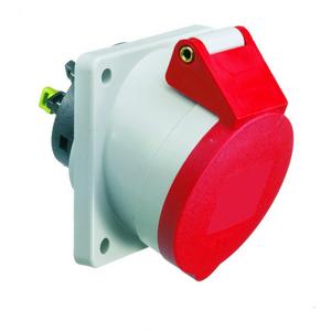 CEE-Anbausteckdose (IEC 60309) - 122001/CEE-Anbausteckdose 16A400V6h5pIP44, Anbausteckdose QUICK-CONNECT geneigt 16A 5p 400V 6h, IP44 - 122001