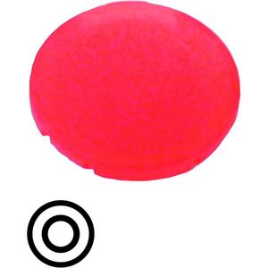 Kalotte, Linse - M22-XDL-R-X0, Tastenlinse, flach rot - 218159