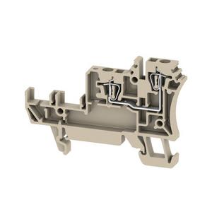 Initiator/Aktor-Reihenklemme - ZIA 1.5/3L-1S, Initiator-, Aktor-Reihenklemme, Zugfederanschluss, dunkelbeige, 1.5 mm², 17.5 A, 250 V, Anzahl Anschlüsse: 2, Anzahl der Etagen: 1, TS 35, V-0, Wemid - 1651980000