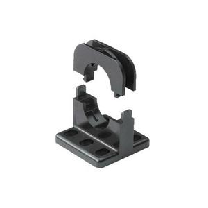 Rohrschelle - USH 29: Schwarz, Halterungen für Kabelschutzschlauch-Halterungen für Wellrohre-Halterungen fix-USH 29: Schwarz - 83641024