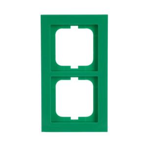 Abdeckrahmen - 1722-286, Abdeckrahmen 2-fach grün - Busch-axcent® - 2CKA001754A4338