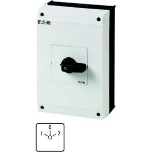 Lastschalter - T5B-3-8401/I4, Wendeschalter, T5B, 63 A, Aufbau, 3 Baueinheit(en), Kontakte: 5, 60 °, rastend, mit 0-Stellung, 1-0-2, Designnummer 8401 - 207227