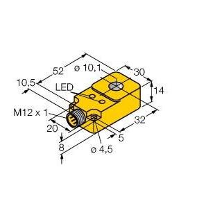 Induktiver Näherungsschalter - BI10R-Q14-AP6X2-H1141, Induktiver Sensor, Ringsensor - 1407100