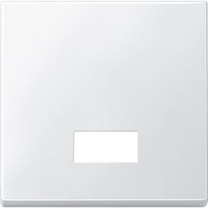 Abdeckung/Bedienelement für Installationsschalterprogramme - 433819, Wippe polarweiß, System M mit rechteckigem Symbolfenster, 433819 - 433819