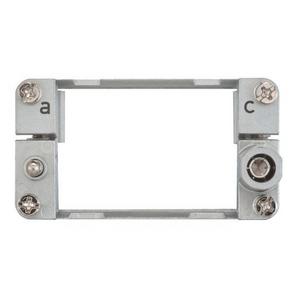 Modulträgerrahmen für Industriesteckverbinder - 09140100313, Gelenkrahmen 10B für 3 Module (a..c) - 09140100313