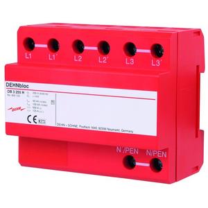 Blitzstromableiter für Energietechnik - DB 3 255 H, Blitzstromableiter Typ 1 DEHNbloc H 3-polig 230/400V AC - 900120