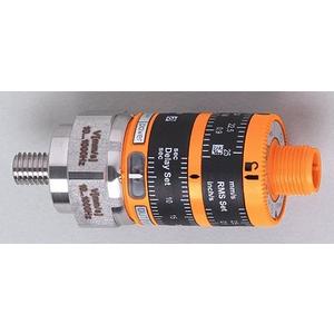 Frequenzüberwachungsgerät - VKV021, Schwingungswächter, PNP, Öffner, analog, Gesamtzahl der Ein- und Ausgänge 2, Anzahl Messachsen 1, Messbereich Schwingung 0...25,  (RMS) mm/s, Frequenz - VKV021