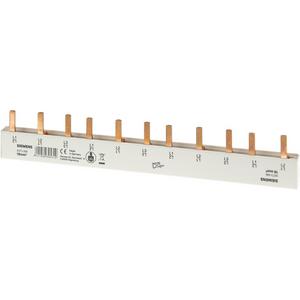 Phasenschiene - 5ST3668, Stiftsammelschiene 16mm2, 3-phasig, 1x ((N)+3PH) + 8x 1PH, 192mm - 5ST3668