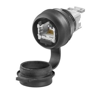 Elektronik-Leergehäuse - IE-FCM-RJ45-FJ-B, Einbaugehäuse bestückt, IP65, in geschlossenem Zustand, RJ45, IDC - 1018820000