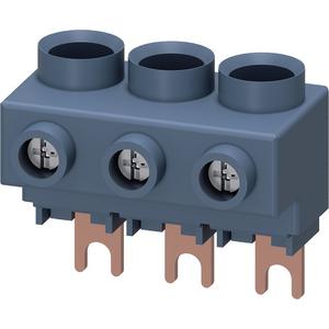 Zubehör/Ersatzteile für Niederspannungs-Schalttechnik - 3RV2925-5AB, 3Ph.-Einspeiseklemme für 3Ph.-Sammelschienen, Anschluss von oben, S00/S0 - 3RV29255AB