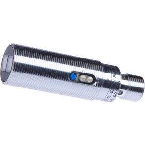 Lichttaster energetisch - OT181425, Sensor Optisch, Taster, M18x1 64lang, Sn: 40-600, 10-35V DC, 2x NPN antivalent, M12-Steckverbinder 4polig, IP67, Messing verchromt+Glas, 1kHz, Rotlich - OT181425
