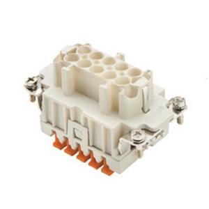 Kontakteinsatz für Rechtecksteckverbinder - CSHF 10, Buchseneinsatz, Gr.57.27, 10P+PE, Silber, SQUICH, 16A, 500V - CSHF 10