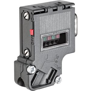 Rechtecksteckverbinder, Set (Industriesteckverbinder) - 6ES7972-0BA42-0XA0, SIMATIC DP PROFIBUS-Stecker RS 485, Schraube, ohne PG-Buchse, 35° - 6ES79720BA420XA0